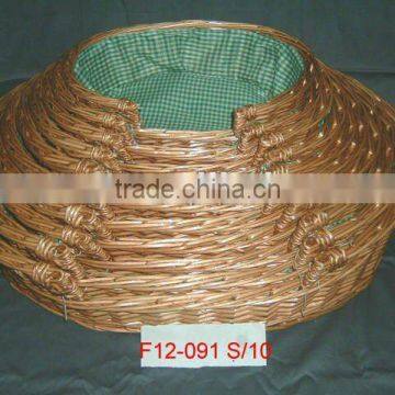 Cheap 100% Handmade Willow Pet Basket