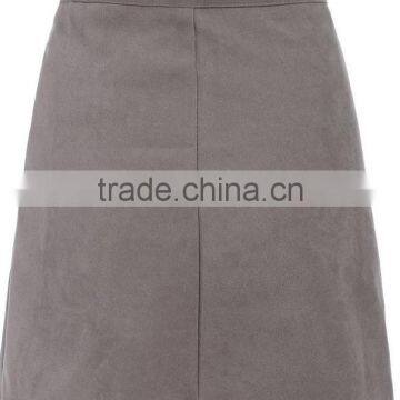 Newest Women's High Street Fashion Designe Sexy Grey Bandage Skirt photo-2