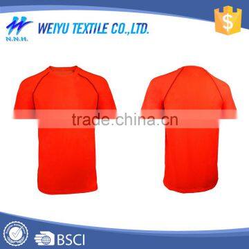 Wholesale high quality red breathable sport tshirt