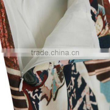 Wholesale Office Lady Fitted Design High Slit Polyester Pencil Skirt photo-5