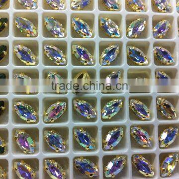 Sew on Rhinestones in Metal Claw for Wedding Dress photo-6
