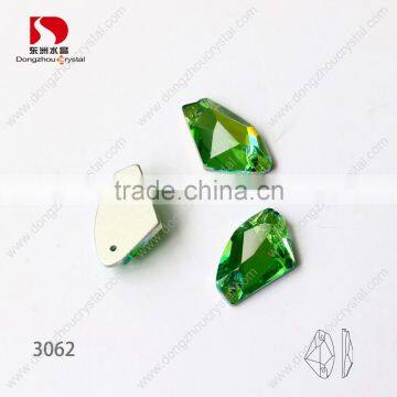 100% good quality special shape sew on flat back k5 crystals stones