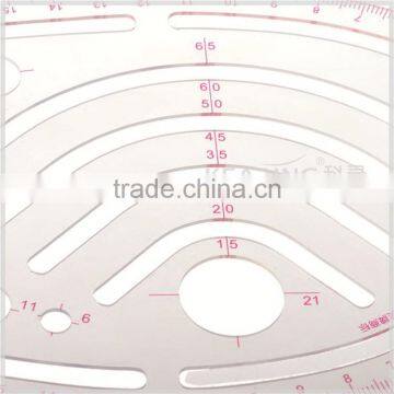 Kearing Metric Vary Form Curves With Different Holes for Sew Design Uppor Arm Curve Ruler # 6401 photo-4