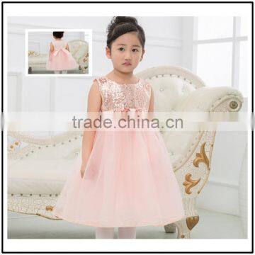 girl baby flower dresses with sequin bow sequin baby fashion dress frock design