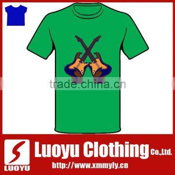 mens fashion high quality polyester o neck soft tee shirt made in china