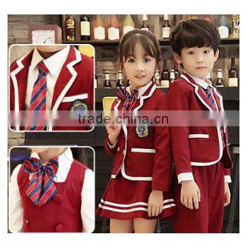 New design fashion 5pcs kids school uniform designs for kindergarten and primary school