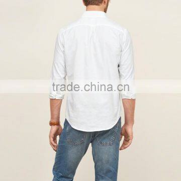 Wholesale Mens White Dress Shirts Blank Slim Fit Style photo-2