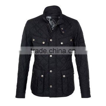 Men Lightweight Stand Collar Quilted Padding Jacket