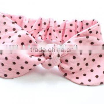 Boutique New Style Accessories Baby Pink Polka Dot Headbands for Little Girl photo-4