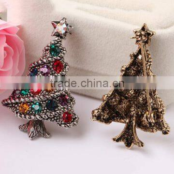 Zm53212a 2017 Christmas Tree Shape Decorations Low Moq Cheap Christmas Brooch photo-5