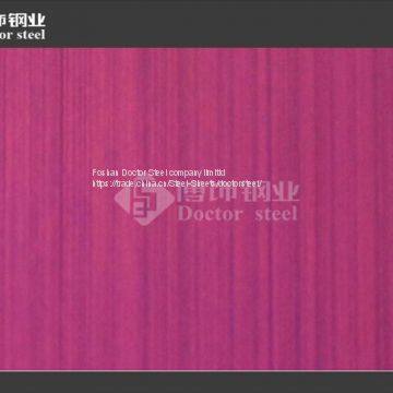 Hot Sale 304 Purple HL Decorative Stainless Steel Sheet photo-3