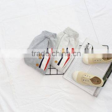 Spring Boy Pants Children Stripe Cotton Stretch Pants Haren All-match Trousers photo-4