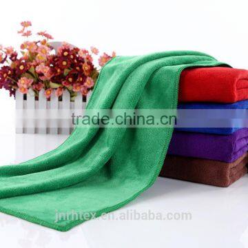 China Factory Plain 100% Microfiber Polyester Face Towel photo-2