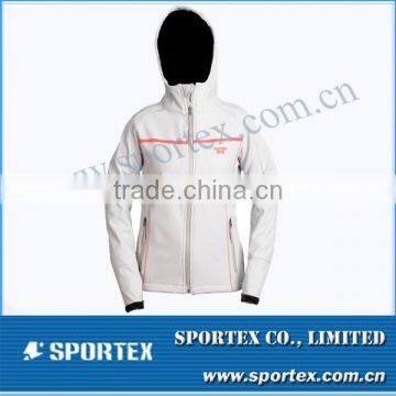 Functional Xiamen Sportex softshell jacket for ladies, ladies softshell jackets, softshell apparel OEM#YC13050