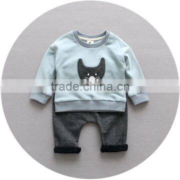 S17743A 2017 Fashion Kids Clothes Long Sleeves Trousers Sets 2 Pieces Outfits photo-2