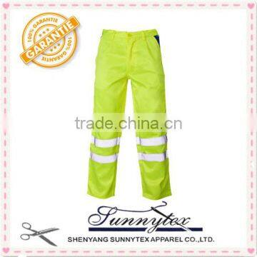 Online star product yellow colour work pants reflective