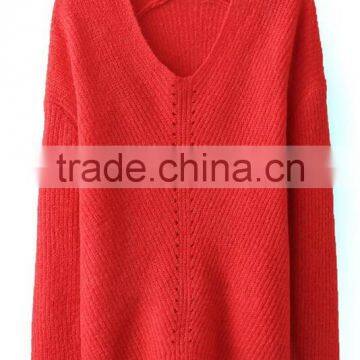 EY0869S 2016 New Arrival Deep V-Neck Knit Pullover Sweater photo-3