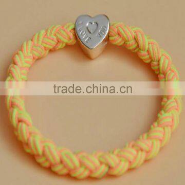 Candy Color Heart Hair Rope Elastic Hairbands photo-6