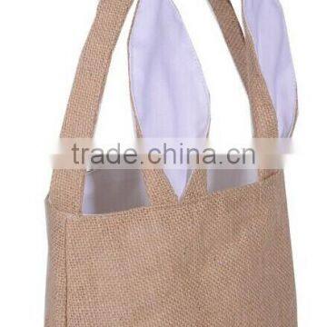 Wholesale Monogrammed Easter Bucket Easter Basket Easter Burlap Bunny Basket Picnic Basket 2016 Spring Easter Bag photo-6