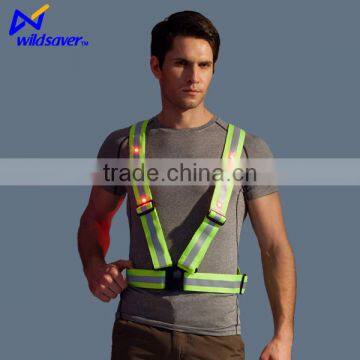 China New Design Led Hi Visibility Vest Safety Dark Night photo-2