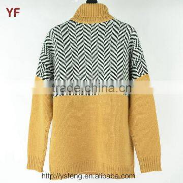 High Quality Turtle Neck Pullover Men Knit Sweaters photo-2