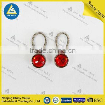 Removable Metal Collar Extenders With Spring for Shirts/jeans/trousers With Diamond Studded photo-2