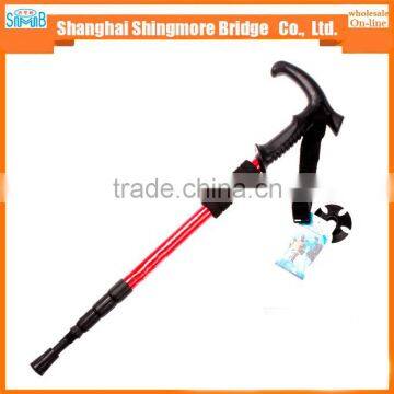 Cheap Wholesale High Quality 4 Section Aluminium Alloy Hiking Stick photo-3