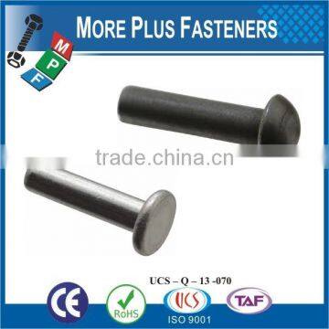 Made in Taiwan High Quality Metal Nut Black Solid Rivet