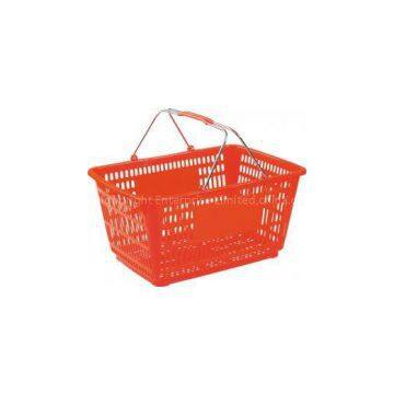 Color Options Hand Held Double Handle Shopping Baskets HBE-B-16