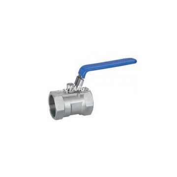 1PC screwed ball valve with locking device