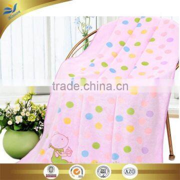 wholesale microfiber reactive printed baby bath towel cartoon bear printed brushed kids bath towels china supplier 60*120 cm