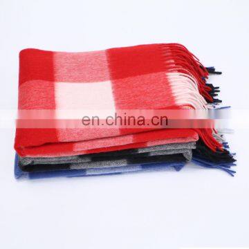 2017 New Big Plaid Cashmere Scarf Wholesale