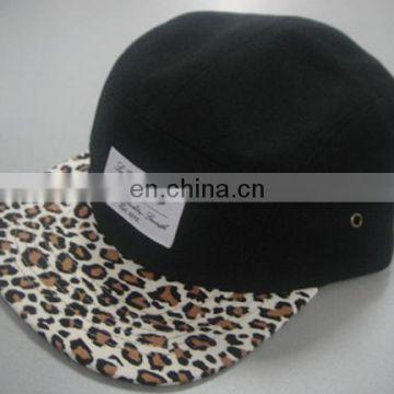 high quality fashion camo 5 panels snapback hatcap/cap