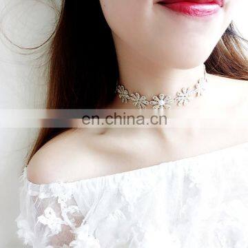 Fashion Lace chocker necklaces Elegent lace choker necklace with pearl