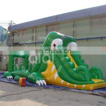 amusement inflatable waterslide giant inflatable crocodile belly water slide