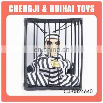 Halloween promotional human electric cheap plastic small skeleton toy