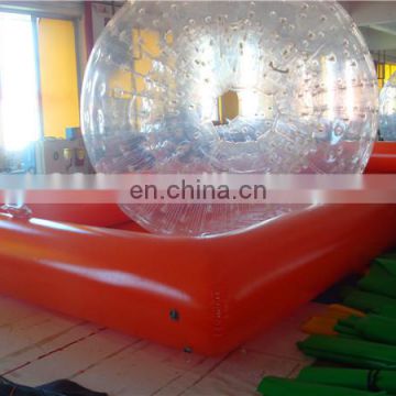 Commercial customized hamster ball inflatable pool toys with balls