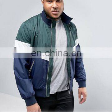 Clothing manufactuers OEM custom brand clothing men plain full zip polyester sports jacket