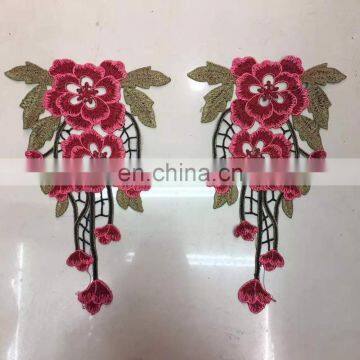 New Arrival 3D Red Flower Patch/applique Sew On/iron on photo-6