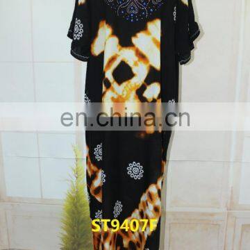 African Stone Work in Dress Guangzhou Wholesale Kaftan Style Long Kurti photo-2