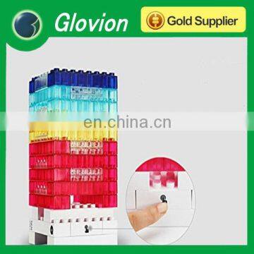 Glovion 3-level dimmable touch switch LED lamp decorative night light DIY toy bricks light