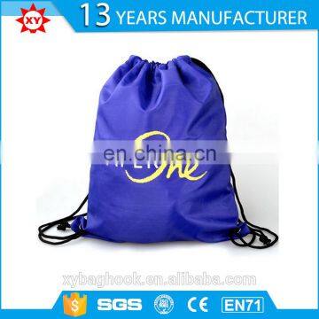 Custom Printing Logo Waterproof Nylon Drawstring Bag