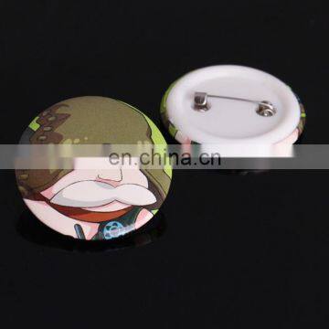 Customized plastic button pin badge