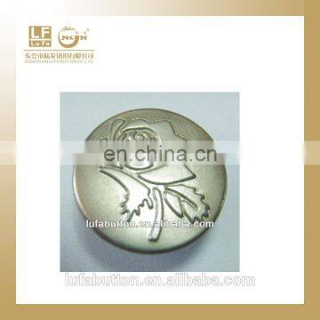 rose image denim button