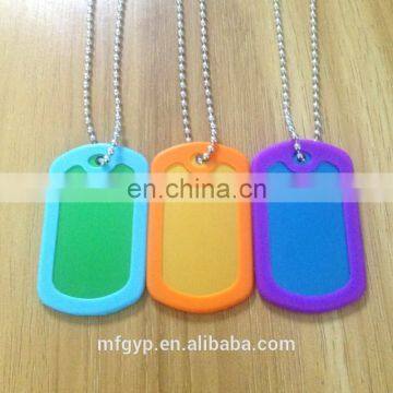 Cheap 60mm ball chain blank dog tag