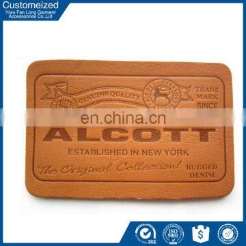 Professional decorative Custom Cheap jeans leather patches