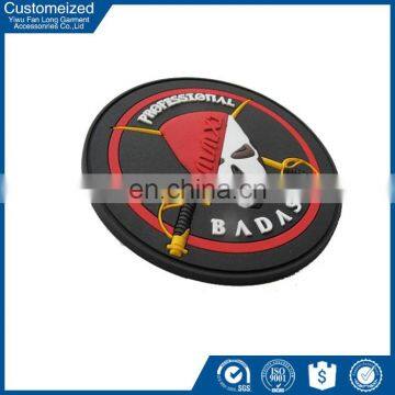 Customized embossed rubber badge silicone patch