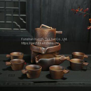 A semi-automatic tea set for wood burning.