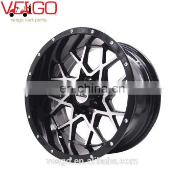 Golf Cart 14" Machined Wheel and Tire Combo