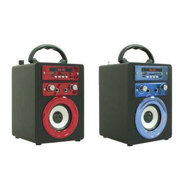 Hot Dual 3inch Indoor Karaoke Player Use Super Bass Good Voice Wireless With Microphone Function TF Card and USB photo-2